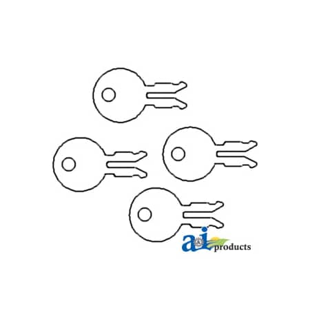 A & I Products Ignition Keys (4 Pack) 3.75" x4" x2" A-180292M1